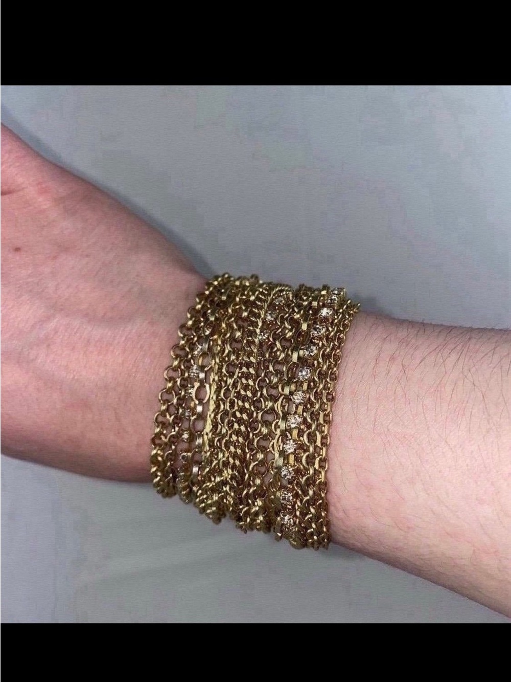 Gold Gem Bracelet